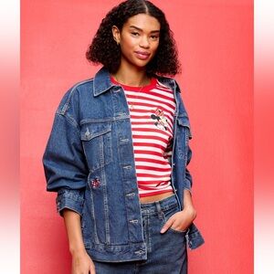 Old Navy x Disney Oversized Minnie Mouse Jean Trucker Jacket for Women